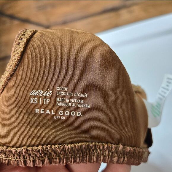 Aerie Brown Bikini Top Scoop - Picture 5 of 5